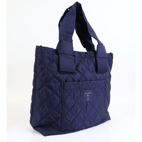NWT Marc Jacobs NYLON QUILTED Large Bag Tote MIDNIGHT BLUE - Picture 4 of 12